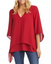 Karen Kane Layered Hem Top Women - Bloomingdale s at Bloomingdales